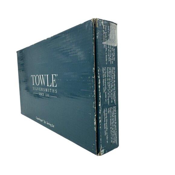 Towle Silversmiths Copenhagen 2-Pc‎ Serving Set Stainless Steel Flatware Holiday - Picture 2 of 7